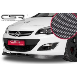 CSR - Vauxhall Astra Mk6 09- ABS Plastic Carbon Look Front Bumper Lip (Non OPC)