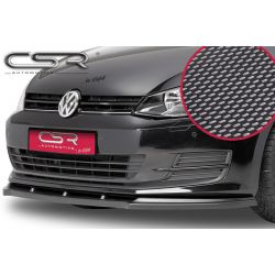 CSR - VW Golf Mk7 12- ABS Plastic Carbon Look Front Bumper Lip (Non R / GTI / R-Line)