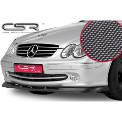 CSR - Mercedes CLK W209 02-05 ABS Plastic Carbon Look Front Bumper Lip (Non AMG / AMG Package)