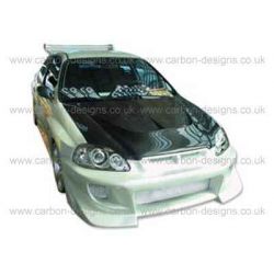 Carbon Designs - Honda Civic 96-98 Vented Carbon Bonnet