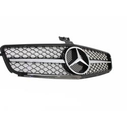 MM - Mercedes C-Class W204 07-11 SL Look Piano Black Front Grille