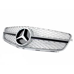 MM - Mercedes C-Class W204 07-12 C63 Silver AMG Design Front Grille