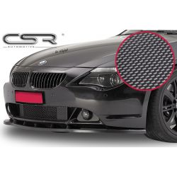 CSR - BMW E63 6 Series 03-07 Carbon Look ABS Plastic Front Bumper Lip (Non M Package)