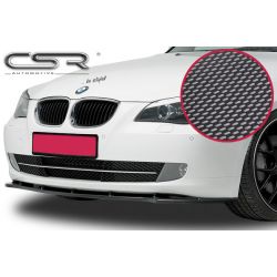 CSR - BMW E60 / E61 5 Series 07-10 Carbon Look ABS Plastic Front Bumper Lip (Non M Package)