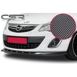 CSR - Vauxhall Corsa D 10- Carbon Look ABS Plastic Front Bumper Lip (Non GSI / OPC)
