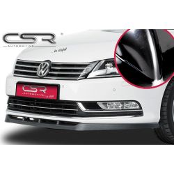 CSR - VW Passat B7 10- Glossy Black ABS Plastic Front Bumper Lip (Non R / R-Line)