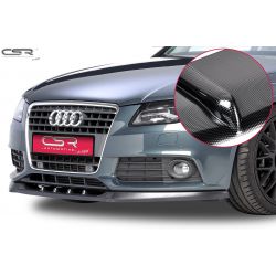 CSR - Audi A4 B8 07-11 ABS Plastic Carbon Look Front Bumper Lip (Non S / RS)
