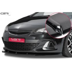 CSR - Vauxhall Astra Mk6 VXR / GTC 09- ABS Plastic Front Bumper Lip Splitter (Carbon Look)