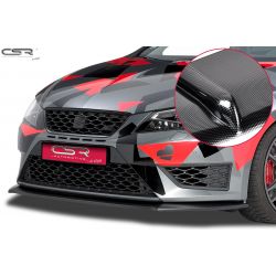 CSR - Seat Leon Cupra / FR 12-​ ABS Plastic Front Bumper Spoiler (Carbon Look)