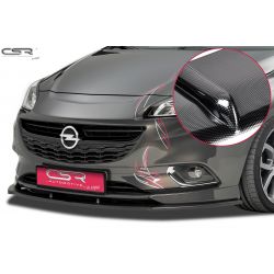 CSR - Vauxhall Corsa E OPC / VXR 14- Carbon Look ABS Plastic Front Bumper Lip