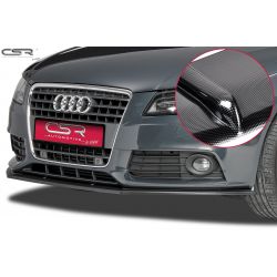 CSR - Audi A4 B8 07-11 ABS Plastic Front Bumper Lip Splitter (Carbon Look)
