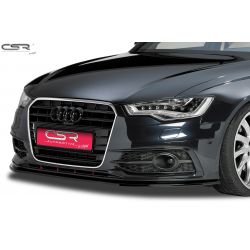 CSR - Audi A6 C7 S-Line / S6 11- ABS Plastic Glossy Front Bumper Lip Splitter
