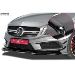 CSR - Mercedes A Class W176 AMG Line / AMG Sport / A45 AMG 12-15 Carbon Look ABS Plastic Front Bumper Lip