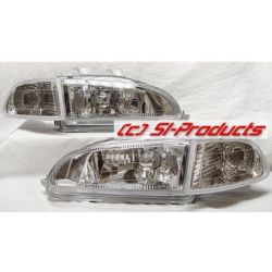 MM - Honda Civic 92-95 Euro Chrome Headlights
