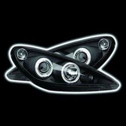 Ultra - Peugeot 307 01-06 3/5 Door Black Halo Headlights