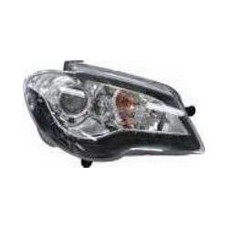 Trupart - VW Touran 06-10 Chrome Headlights / Black LED Daytime Running Lights