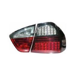 Trupart - BMW E90 3 Series 05- Smoked / Red LED Rear lights