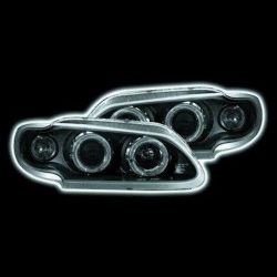 Ultra - Renault Megane 96-99 Black LED Halo Headlights