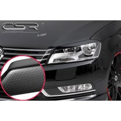 CSR - VW Passat B7 10- ABS Plastic Evil Carbon Look Headlight Eyebrows