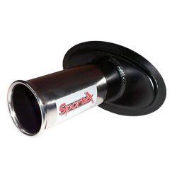 Sportex - Single 3" Exhaust Back Box - Ford Orion 1.3 / 1.4 / 1.6 Carburettor 83-