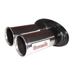 Sportex - Twin 3" Exhaust Back Box - Peugeot 106 Series 2 1.1i / 1.4i 00-