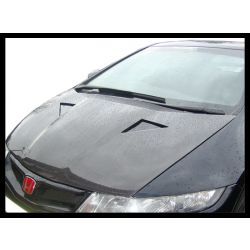 Carbon Designs - Honda Civic 06- Type R Vented Carbon Bonnet