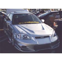 Import Trenz - Honda Civic 96-00 Invader 6 Front Bumper