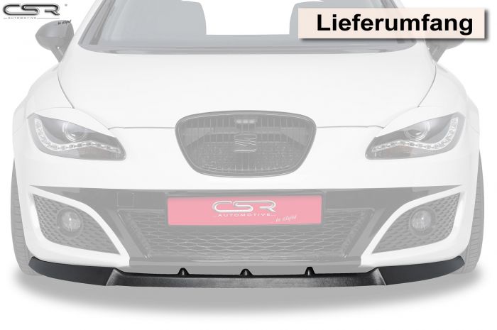 CSR - Seat Leon 1P Facelift 09-12 ABS Plastic Front Bumper Lip (Non Cupra /  FR)